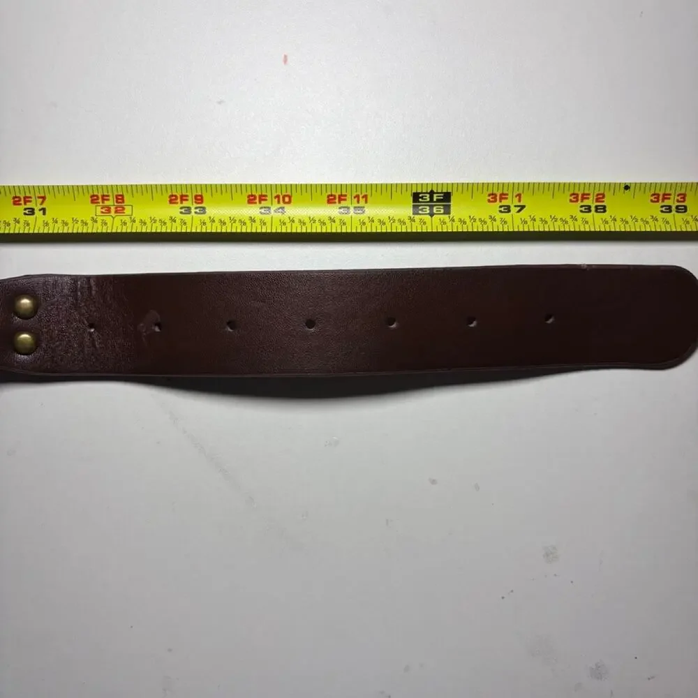 Brown faux leather concho belt  Boho western fairycore vintage y2k